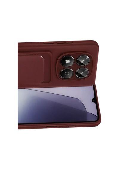 Xiaomi Redmi Note 15 Pro 5g Kelvin Kartvizitli Silikon - Bordo Çokrenkli