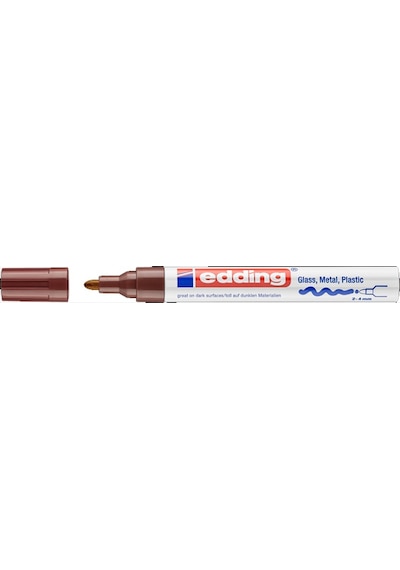 Edding Markör Dekor Boya Yuvarlak Uçlu 2-4 Mm Kahverengi 750cr Çok Renkli