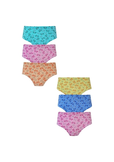 Seher Yıldızı Iç Giyim 6Lı Kız Çocuk Pamuklu Empirme Slip Külot