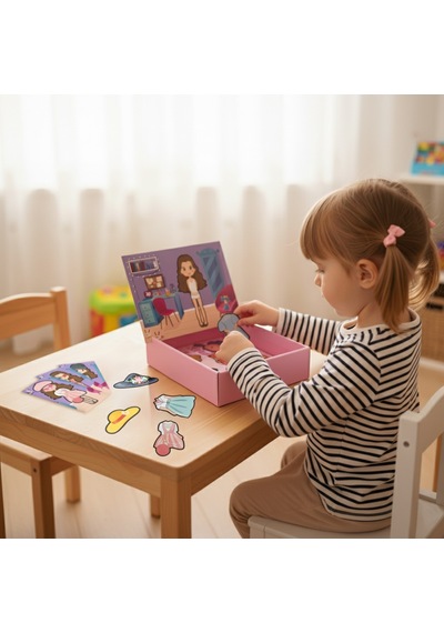 Magnetli Mini Fashionista Moda Kutu Oyunu
