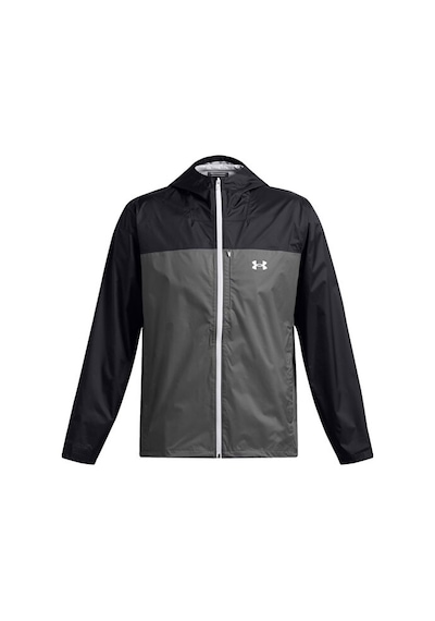 Under Armour Cloudstrike Colorblock Jkt Erkek Outdoor Yağmurluk Ceket 1381880-001 Siyah Siyah