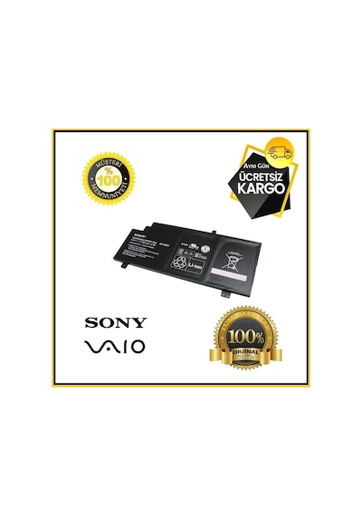 Sony Uyumlu Vaio Fit 15 Svf15A Serisi Notebook Batarya Pil