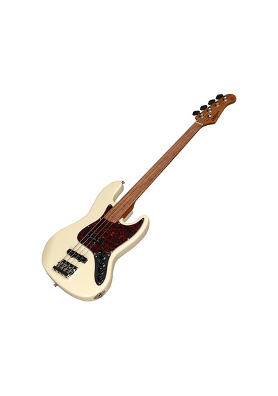 New Orleans Nja300fs Okoume Ağacı Vintage Bej Perdesiz Aktif Elektro Bass Gitar