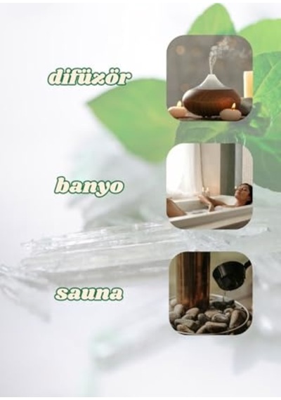Ayrex Saf Kristal Mentol 40 Gr Sauna, Difüzör, Buhar Banyo, Kozmetik, Aromaterapi Doğal Ferahlatıcı Mentol