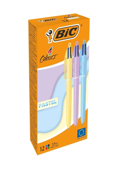Jel Kalem Çok Renkli Pastel, 0,32 Mm, 12 Adet, Marka: Bic - Ean: 3086123740297