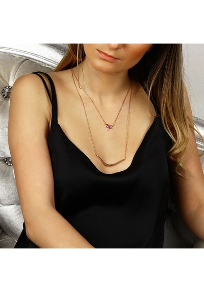 Kuyumcudukkani Kelepçe Ve Yusufçuk Model Kolye-37255-r Rose Gold