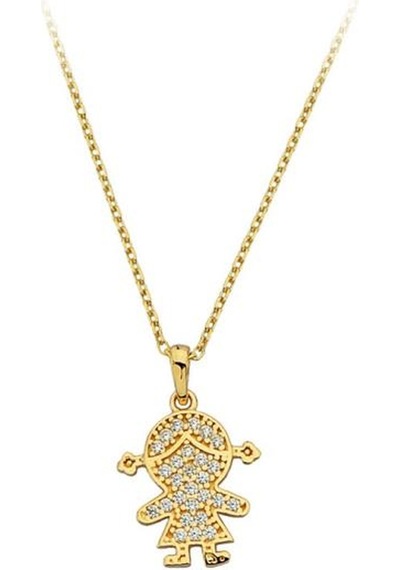 Altın Kız Çocuk Kolye G11283