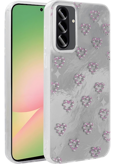 Galaxy A26 Uyumlu Uyumlu Kılıf Kamera Korumalı Figürlü Zore Ponti Silikon Kapak - Beyaz Beyaz