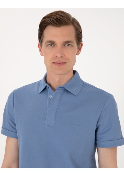 Pierre Cardin Erkek Mavi Tişört Basic 50306154-vr036 Mavi