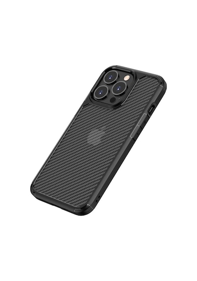 Apple Uyumlu iPhone 13 Pro Kılıf Zore Inoks Kapak-Siyah