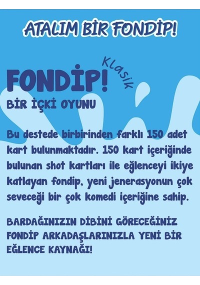 Klasik Fondip 150 Kartlık Efsane Parti Oyunu