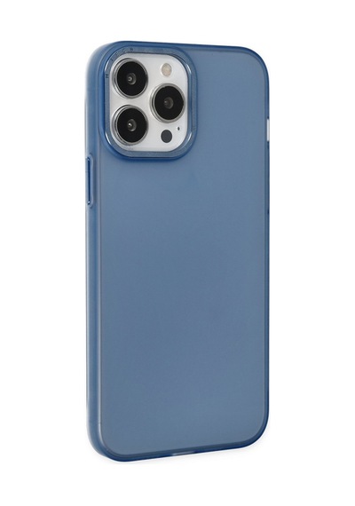 Apple iPhone Uyumlu 13 Pro Max Kılıf Modos Metal Kapak - Lacivert Bz8683140467609