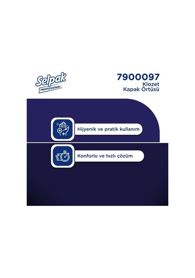 Selpak Professional Premium Klozet Kapak Örtüsü 250 Yaprak 20'li Paket