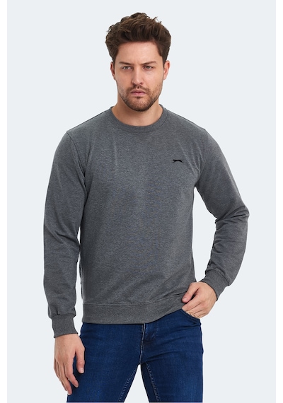 Slazenger Orvar In Erkek Koyu Gri Sweatshırt Koyu Gri