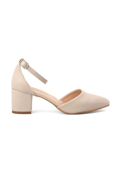 Cihanshoes Ten Cilt Topuklu Kadın Ayakkabı - Ten