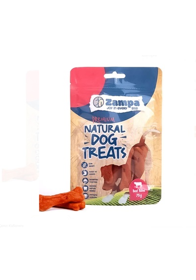 Zampa Kemik Şeklinde Dana Eti Köpek Ödülü 75 Gr