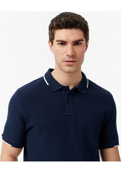 Nautica Erkek Lacivert Regular Fit Polo Yaka T-shirtdüzk65348t