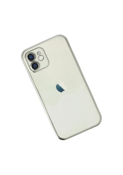 İphone 12 Kılıf Razer Lensli Silikon - Gümüş