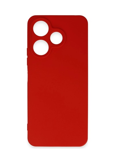 Newface - 625 - Xiaomi Redmi 13 4g Kılıf First Silikon - Edntrend - - Kırmızı