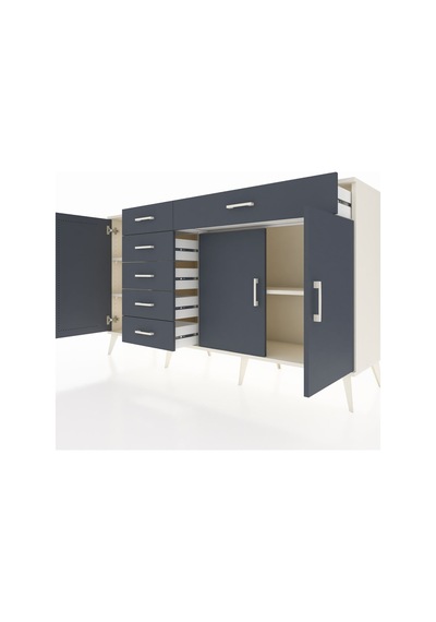 Hyperion Konsol 3 Raflı 6 Çekmeceli 3 Kapaklı 176x44x99 Aytaşı-an Aytaşı-antrasit Hyperion Konsol 3 Raflı 6 Çekmeceli 3 Kapaklı 176x44x99 Aytaşı-an Aytaşı-antrasit