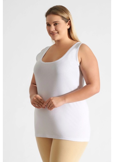 Tutku Tkd0142 Kadın Kroşetalı Atlet Beyaz