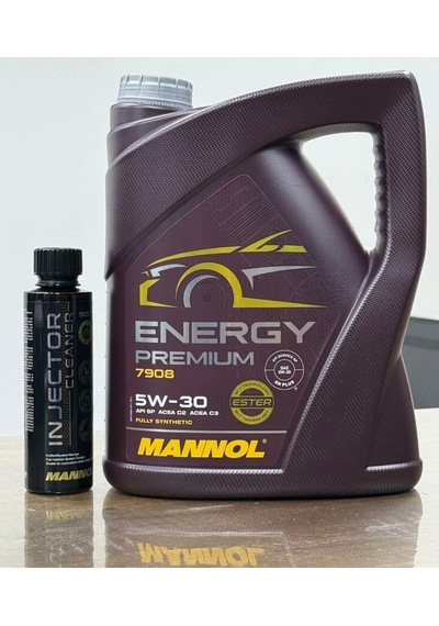 Mannol 5W-30 Energy 7908 Motor Yağı Ve Injector Cleaner Benzin Enjektör Temizleyici Katkısı