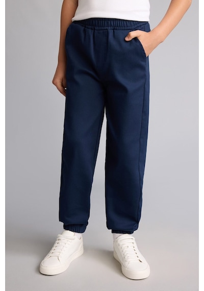 Defacto Cepli Jogger Fit Lastikli Paça Örgü Görünümlü Eşofman Altı Erkek Çocuk I1981a826aunv256 Lacivert-nv256