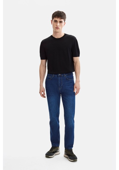 Backandbond Lacivert Tapered Fit Denim Pantolon Çok Renkli