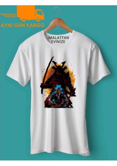 Guerreiro Samurai Baskılı Tişört Tshirt Ücretsiz Kargo