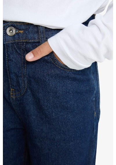 Defacto Koyu Mavi Erkek Çocuk Jean Pantolon F2258a8/nm34 KOYU MAVİ