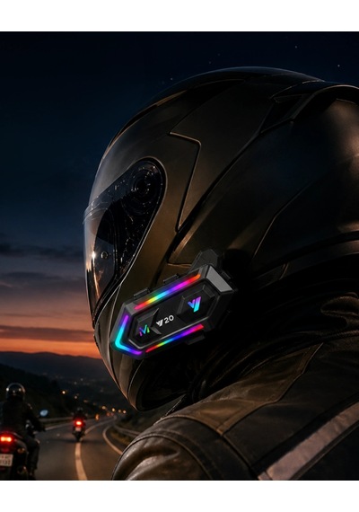 Hubrendy  Bluetooth 5.3 Motosiklet Kask Intercom Kulaklık 1000 Metre Bağlantı