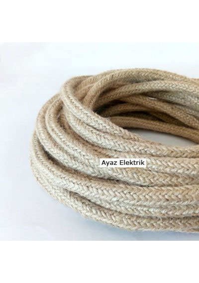 1 Cm Ince Hasır Halat Kablo - 5 Metre