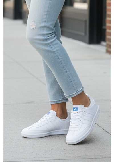 Elit Ikz1726 Kadın Klasik Sneaker Beyaz Beyaz