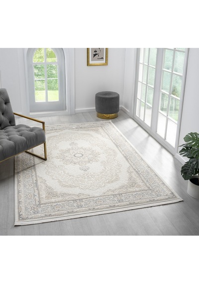 Mariesse Home Artes Serisi Bambu Dokulu Modern Sık Dokuma Makine Halısı Smart 12002 Gri