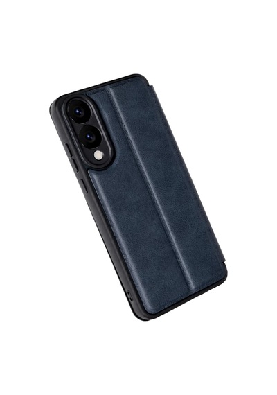 Samsung Uyumlu Galaxy S25 Uyumlu Edge Flip Cover - Lacivert