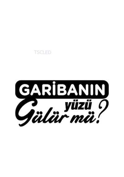Garibanın Yüzü Gülür Mü Oto Sticker Cam Sticker Siyah 20 X 10 Cm