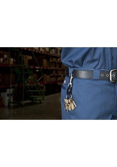 0305-907 Key-Bak Bolt Snap Deri Kayışlı Anahtarlık Halkası Çok Renkli