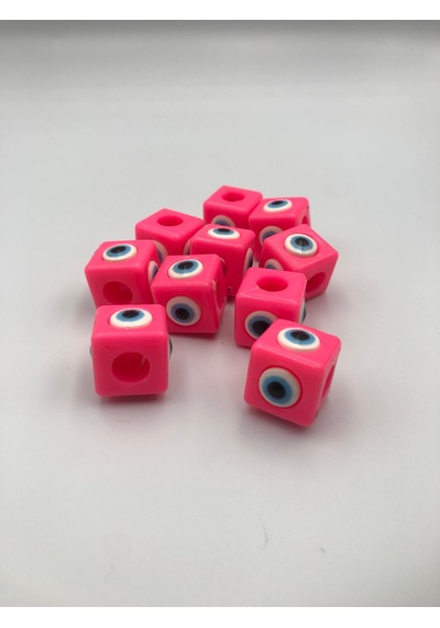 Neon Pembe 2 Cm Kare 10 Adet