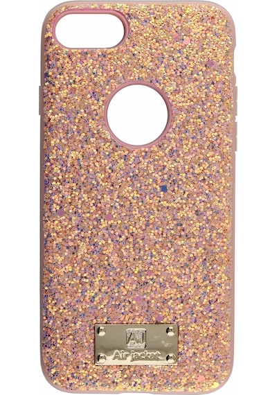 Apple Uyumlu iPhone Air Jacket 8 Simli Arka Koruma Kılıf Kahverengi