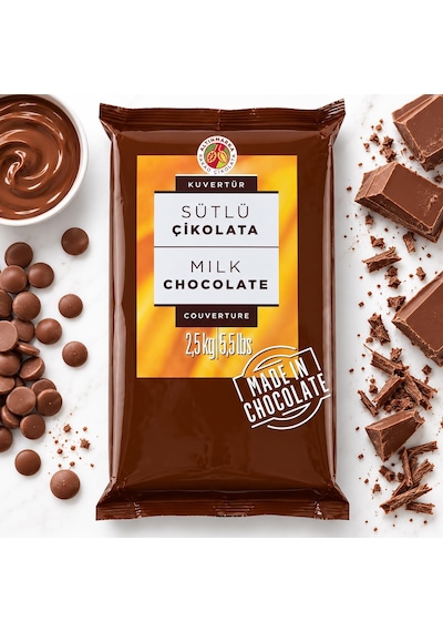 Altınmarka Sütlü Kuvertür Çikolata 2,5 Kg