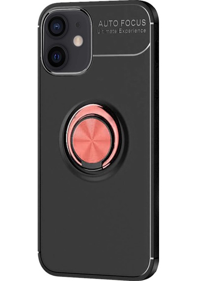 Microsonic Apple Uyumlu iPhone 12 Mini Kılıf Kickstand Ring Holder