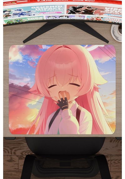 Blue Archive Kaymaz Dikişli Kauçuk Oyuncu Mousepad V1 - 48x40 Xl Gaming Mouse Pad Fare Altlığı