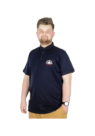 Mode Xl Büyük Beden T-Shirt Polo Steamnoat 22345 Lacivert 001