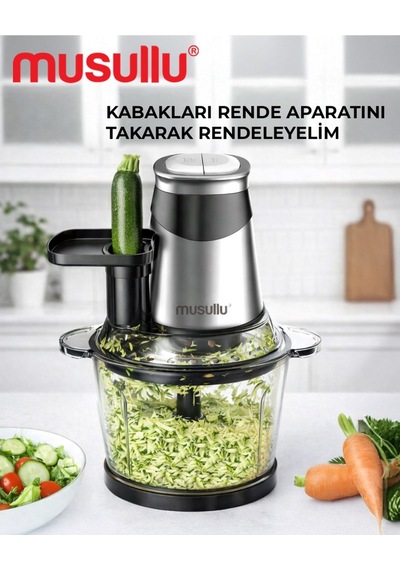 Musullu Msl-1232-3 Çok Amaçlı Ve Çelik Hazneli Rondo Doğrayıcı