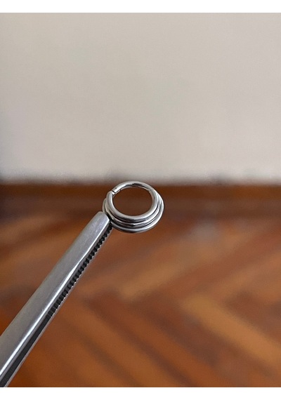 316 L Cerrahi Çelik Piercing 3 Sıralı Halka Piercing Kilitli Halka Piercing Çoklu Halka Piercing Altın - Beyaz - Siyah 316 L Cerrahi Çelik Piercing 3 Sıralı Halka Piercing Kilitli Halka Piercing Çoklu Halka Piercing Altın - Beyaz - Siyah
