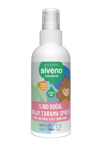 Siveno %100 Doğal Kolay Tarama Spreyi Çocuklar İçin Nemlendirici Hindistan Cevizi Yağlı 100 ml