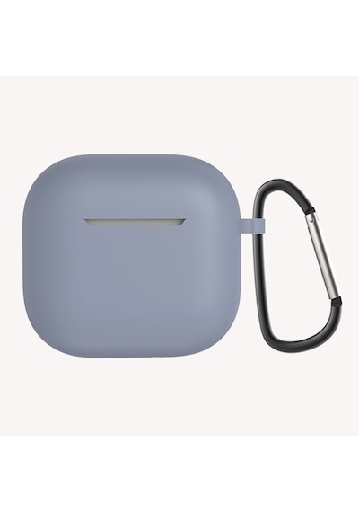 Apple Uyumlu  AirPods 4 Zore Standart Silikon Kılıf-lavendery Gray