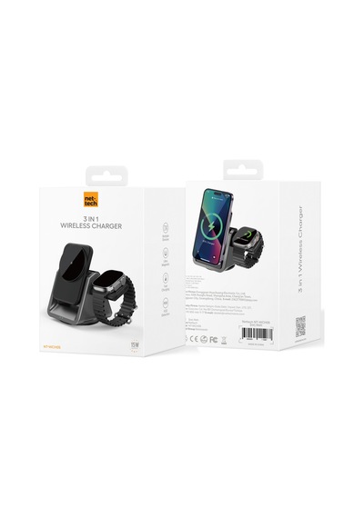 Nettech Nt-wch05 3 İn 1 15w Kablosuz Wireless Şarj