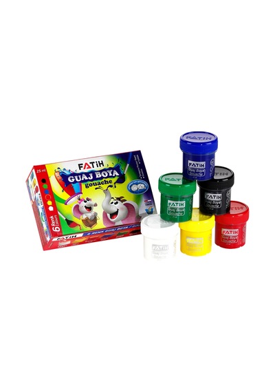 Fatih 6 Renk Guaj Boya 50410 Çok Renkli