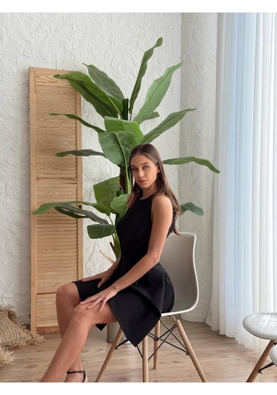 Fashion Cocktail Dalgıç Kumaş Boyun Ense Bağlamalı Skater A Form Kloş Etek Tasarım Kokteyl Gece Elbisesi Siyah Fashion Cocktail Dalgıç Kumaş Boyun Ense Bağlamalı Skater A Form Kloş Etek Tasarım Kokteyl Gece Elbisesi Siyah